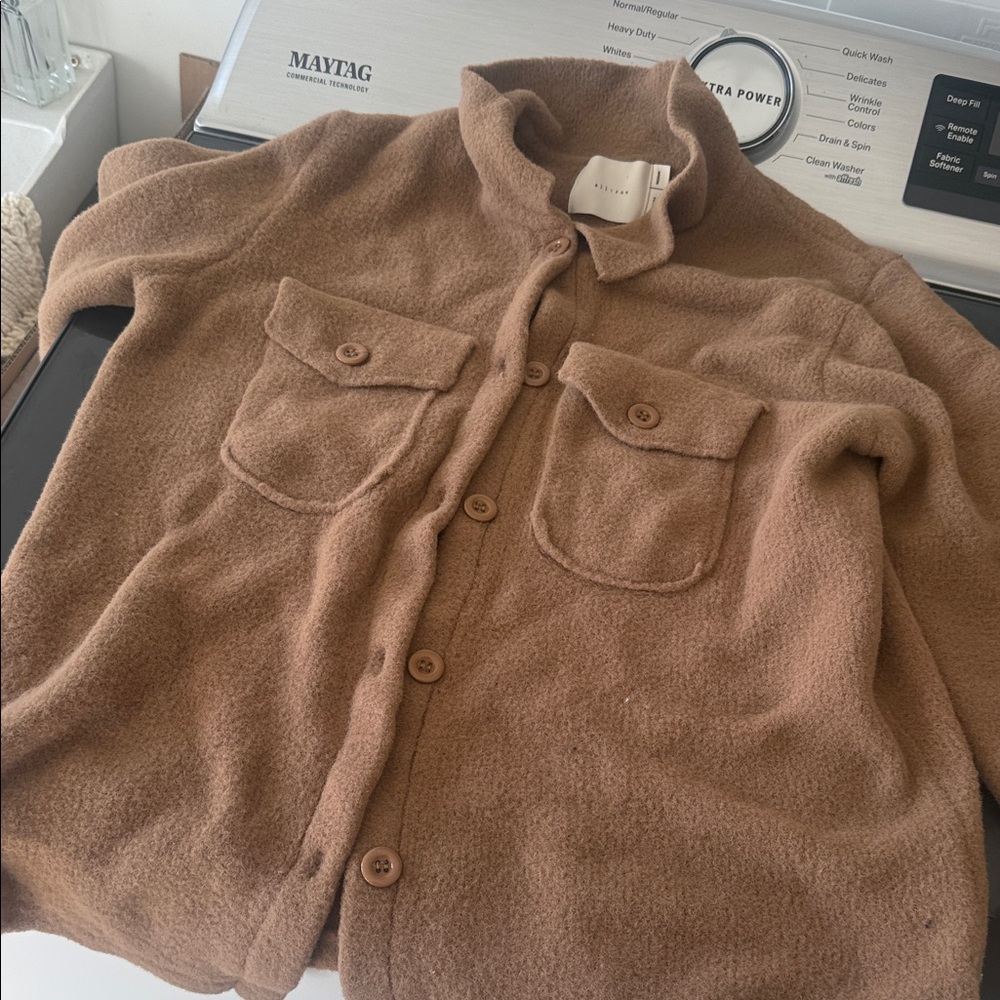 all:row Camel Cozy Wool-Blend Sweater